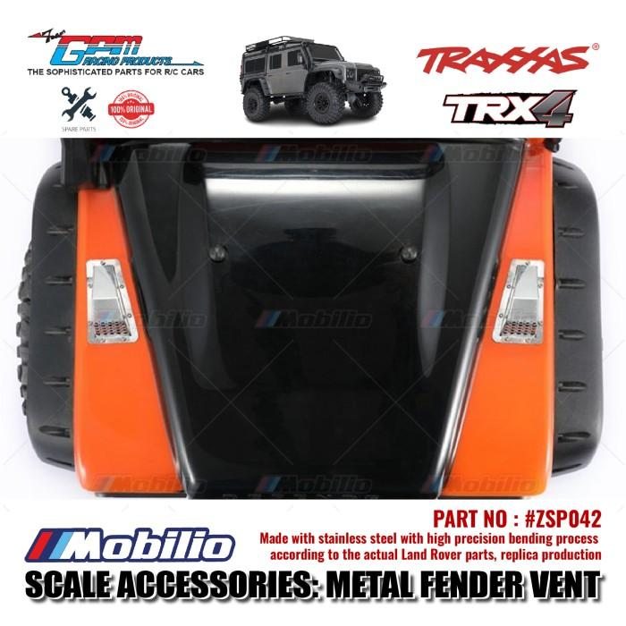 GPM Part #ZSP042 Metal Fender Vent (Style A) for Traxxas TRX-4 Defender RC4WD D90 / D110 Crawler Adventure
