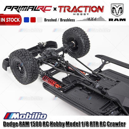 Traction Hobby PrimalRC Dodge RAM 1500 Remote Control Hobby Model 1/8 Scale RTR RC Crawler Adventure