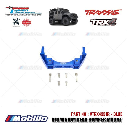 GPM Part #TRX4331R Aluminium Rear Bumper Mount RC Upgrade Traxxas TRX-4 Crawler Adventure