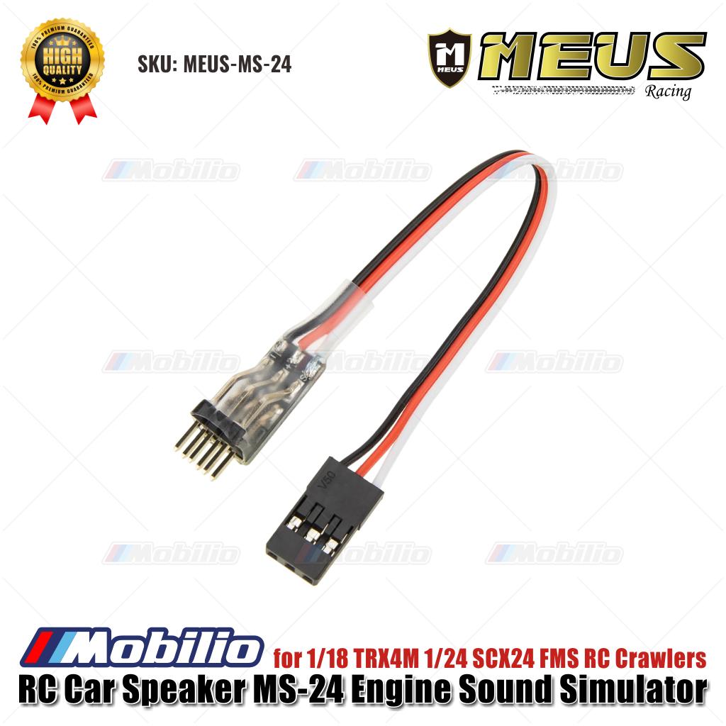 MEUS Racing RC Car Speaker MS-24 Simulator Suara Mesin MEUS-MS-24 untuk 1/18 TRX4M 1/24 SCX24 FMS RC Crawlers