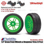 Traxxas Part #8373G 1.9" Green Front Wheels & Response Tires 2 Pcs for RC 4-Tec 2.0 Chassis