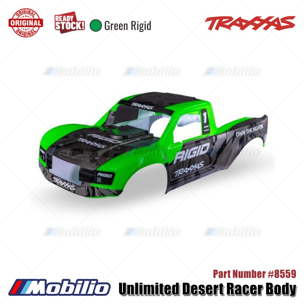 Traxxas Part #8511 Clear | 8559 Green Rigid Unlimited Desert Racer Body