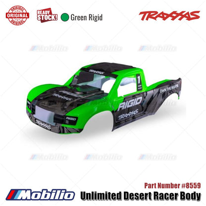 Traxxas Part #8511 Clear | 8559 Green Rigid Unlimited Desert Racer Body