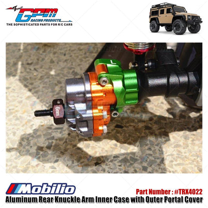 GPM Part #TRX4022 Aluminum Rear Knuckle Arm Inner Case with Outer Portal Cover for TRX-4 Trail Crawler / TRX-6 Upgrade Parts