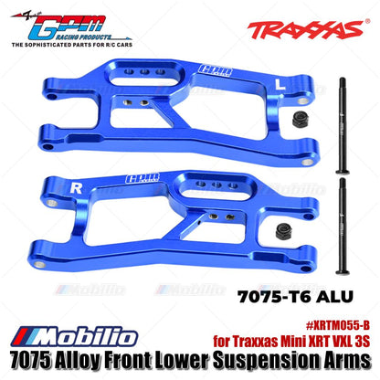GPM Part #XRTM055-B 7075 Alloy Front Lower Suspension Arms for Traxxas Mini XRT VXL 3S Upgrade