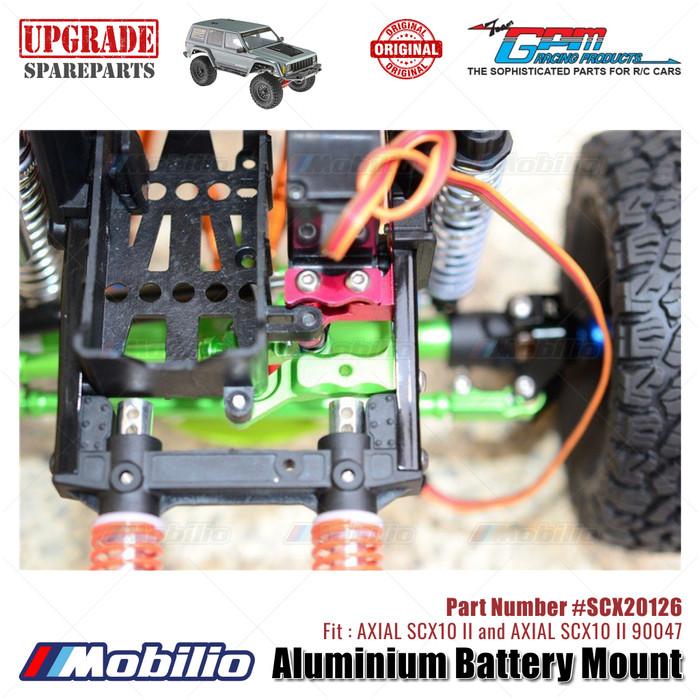 GPM Part #SCX20126 Aluminium Battery Mount RC Upgrade Axial SCX10 II Crawler Adventure