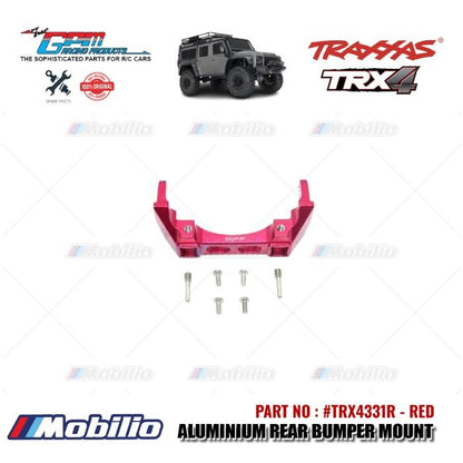GPM Part #TRX4331R Aluminium Rear Bumper Mount RC Upgrade Traxxas TRX-4 Crawler Adventure