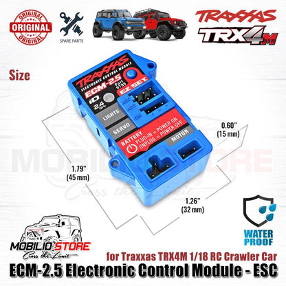 Traxxas Part #9785 ECM-2.5 Electronic Control Module - ESC for Traxxas Part TRX4M RC Car 1/18