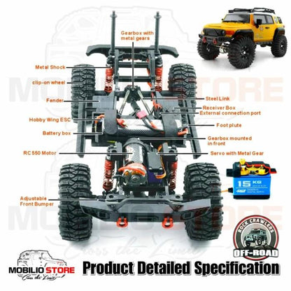 RGT EX86120 FJ Dessert Fox 1/10 RTR Mobil RC Crawler Off Road 4WD