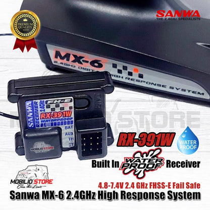Sanwa MX-6 Digital Radio Remote Control 2.4 GHz 3CH High Response MX 6