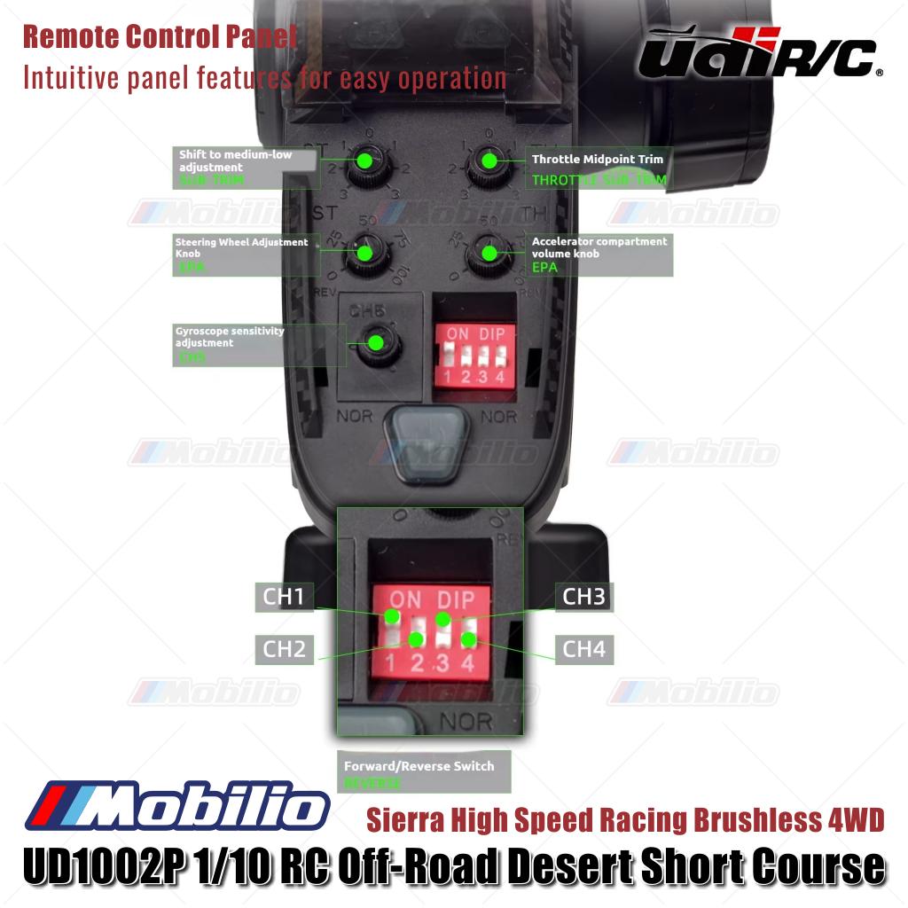 UDIR/C UD1002P Sierra High Speed Racing Brushless 4WD 1/10 RC Off-Road Desert Short Course RTR