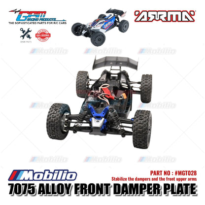 GPM Part #MGT028 Alloy Front Damper Plate Arrma 1/18 Typhon Grom Mega RC Buggy