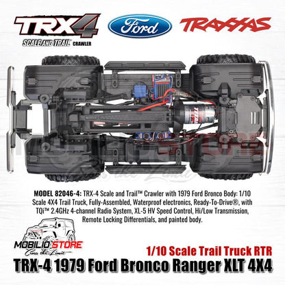 Traxxas TRX4 TRX-4 1979 Ford Bronco Ranger 4X4 1/10 Scale Trail Truck