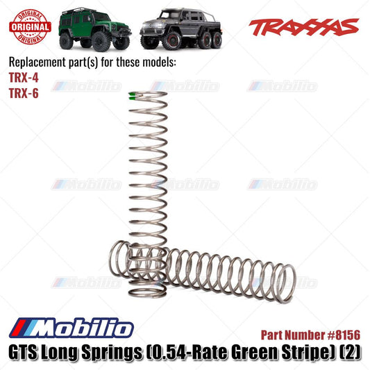 Traxxas Part #8156 GTS Long Springs 0.54-Rate Green Stripe 2 Pcs for RC TRX-4 TRX-6