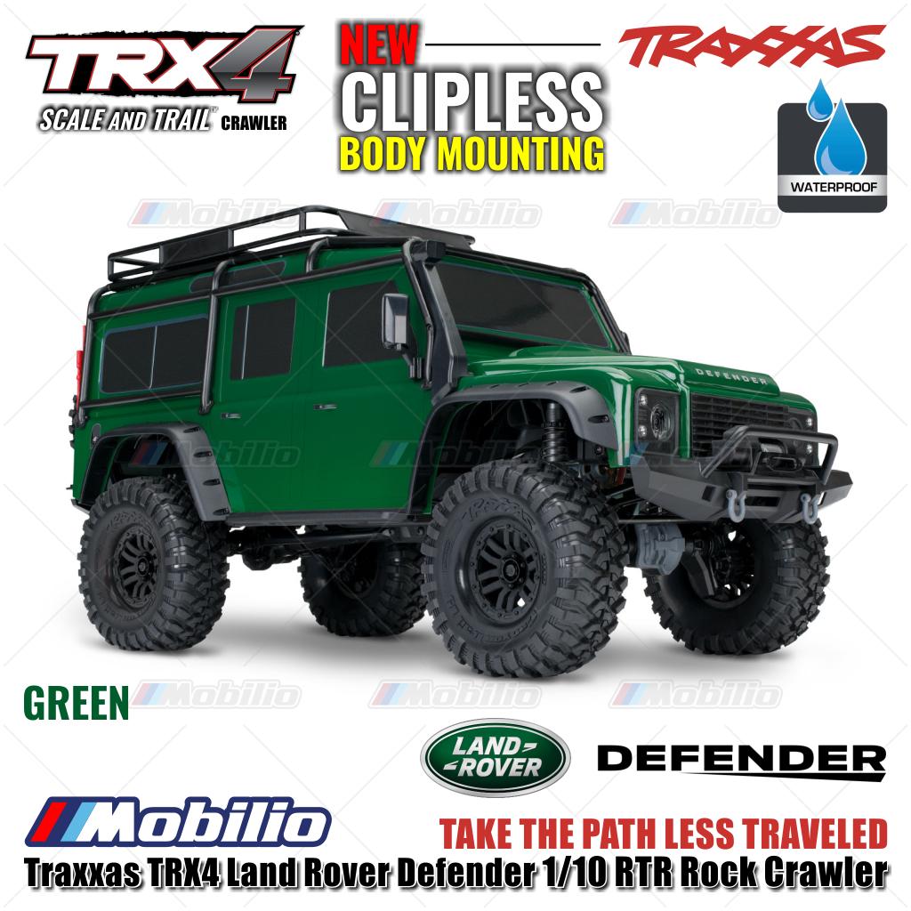 Traxxas 82256-4 TRX4 Land Rover Defender 1/10 RTR Rock Crawler New Clipless
