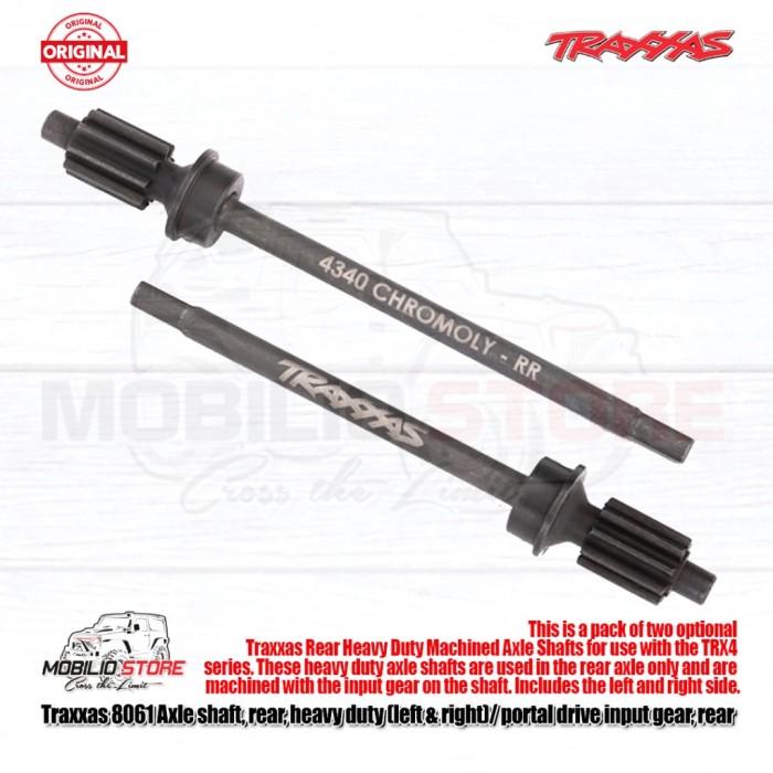 Traxxas Part #8061 Axle Shaft Rear Heavy Duty Portal Drive Input Gear TRX4