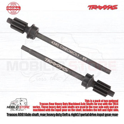 Traxxas Part #8061 Axle Shaft Rear Heavy Duty Portal Drive Input Gear TRX4