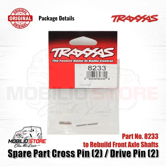 Traxxas Part #8233 Drive pin set includes cross pins (2) and drive pins (2) to rebuild a front axle for Front Axle Shafts Traxxas Part TRX4