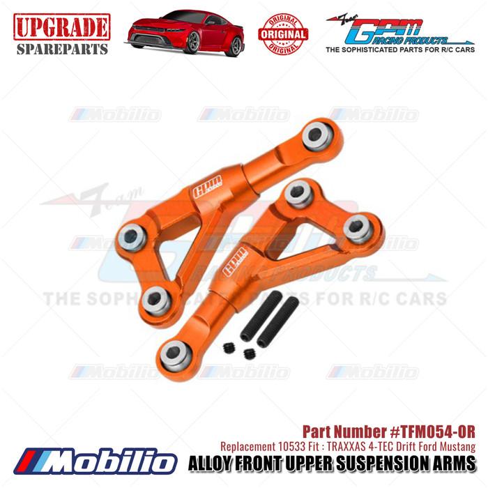 GPM Part #TFM054 7075 Alloy Front Upper Suspension Arms #10533 Traxxas 4-TEC Drift Ford Mustang