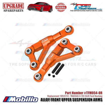GPM Part #TFM054 7075 Alloy Front Upper Suspension Arms #10533 Traxxas 4-TEC Drift Ford Mustang