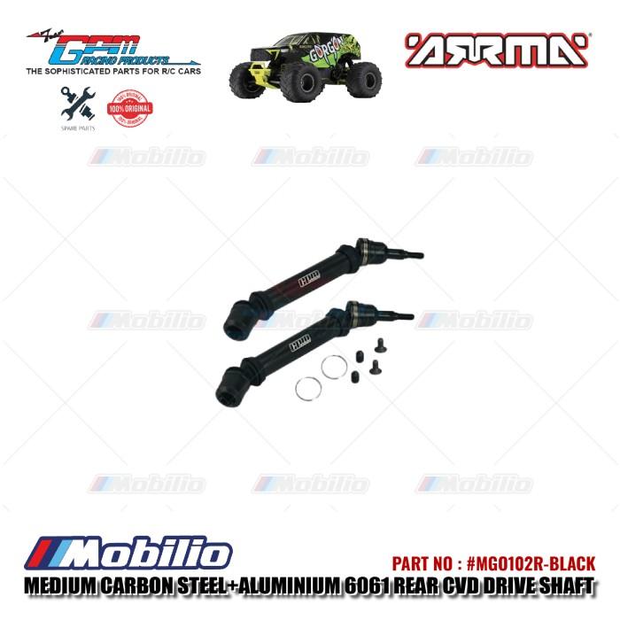 GPM Part #MGO102R Carbon Steel+Aluminium 6061 Rear CVD Drive Shaft RC Upgrade Arrma Gorgon Senton Big Rock Monster Truck