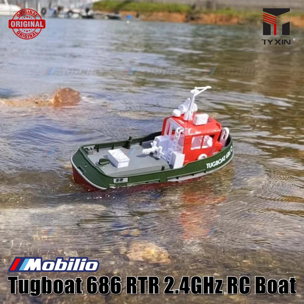 Tugboat TX686 RTR 2.4GHz 1/72 RC Boat Proportional Steering for Perfect Semi-Scale Realism