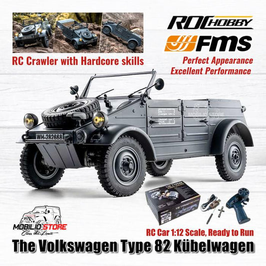 FMS Volkswagen Tipe 82 Kubelwagen Skala 1:12 RTR RC Car Crawler
