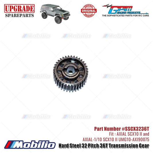 GPM Part #SSCX4826T Hard Steel 48 Pitch 26T Transmission Gear RC Axial SCX10 II Crawler Adventure