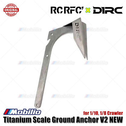 D1RC Titanium Scale Ground Anchor V2 NEW for 1/10 Scale RC Crawler