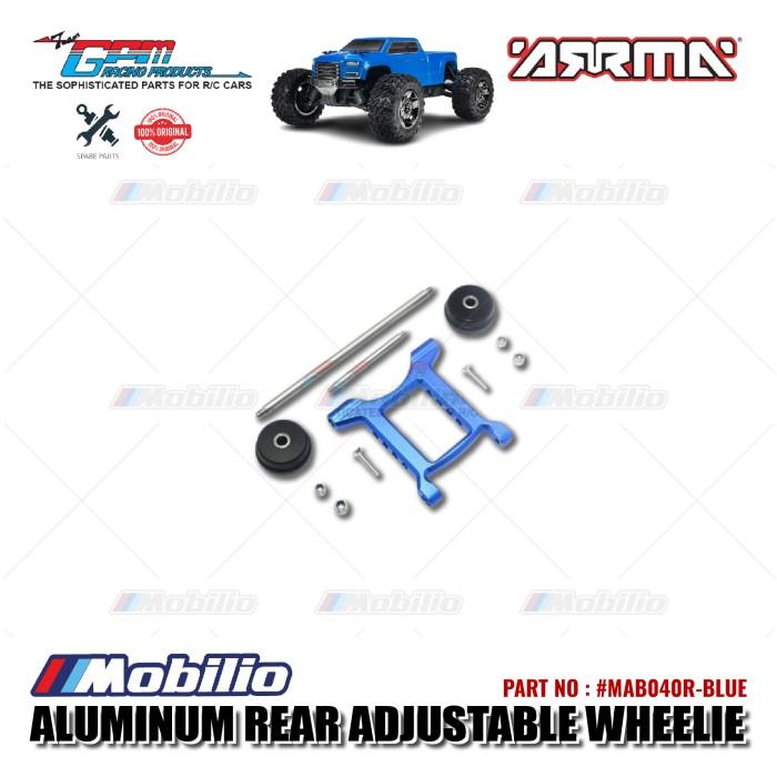 GPM Part #MAB040R Aluminum Rear Adjustable Wheelie Arrma Big Rock Crew Cab Monster Truck