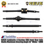 MEUS Racing SCX24 Poros Gandar Depan Belakang CVD Isokinetik 3 Bagian Sudut Kemudi Maksimal 52° Lebih Lebar +5MM Cocok untuk Axial SCX24 Deadbolt C10 JLU Gladiator Bronco