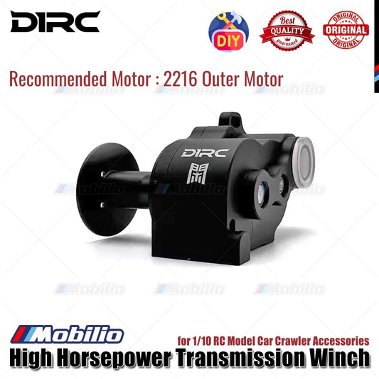 D1RC Gearbox High Horsepower Transmission Winch for 1/10 RC Model Car Crawler Accessories