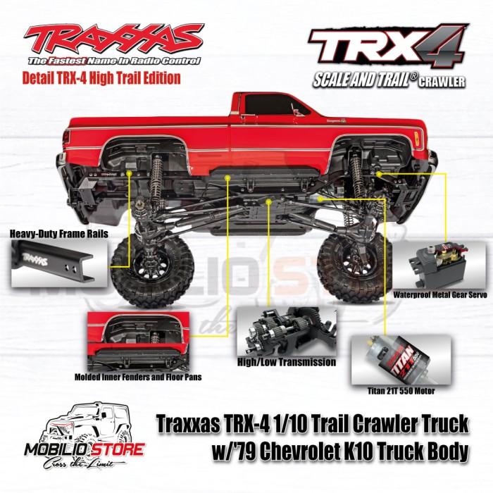 Traxxas 92056-4 TRX-4 1/10 High Trail Chevrolet 1979 K10 RC Truck RTR