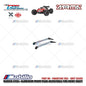 GPM Part #MAKS148F/RSA Hard Steel+Aluminum Front/Rear Adjustable CVD Drive Shaft RC Upgrade Arrma Kraton 4X4 4S BLX