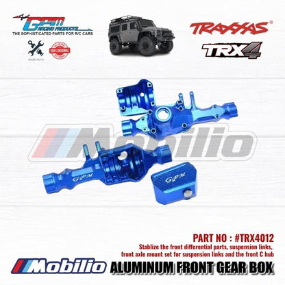 GPM Part #TRX4013 Aluminum Rear Gear Box Axle Upgrade Gardan Traxxas TRX-4 RC Crawler