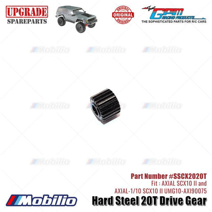 GPM Part #SSCX2020T Hard Steel 20T Drive Gear Axial SCX10 II Crawler Adventure