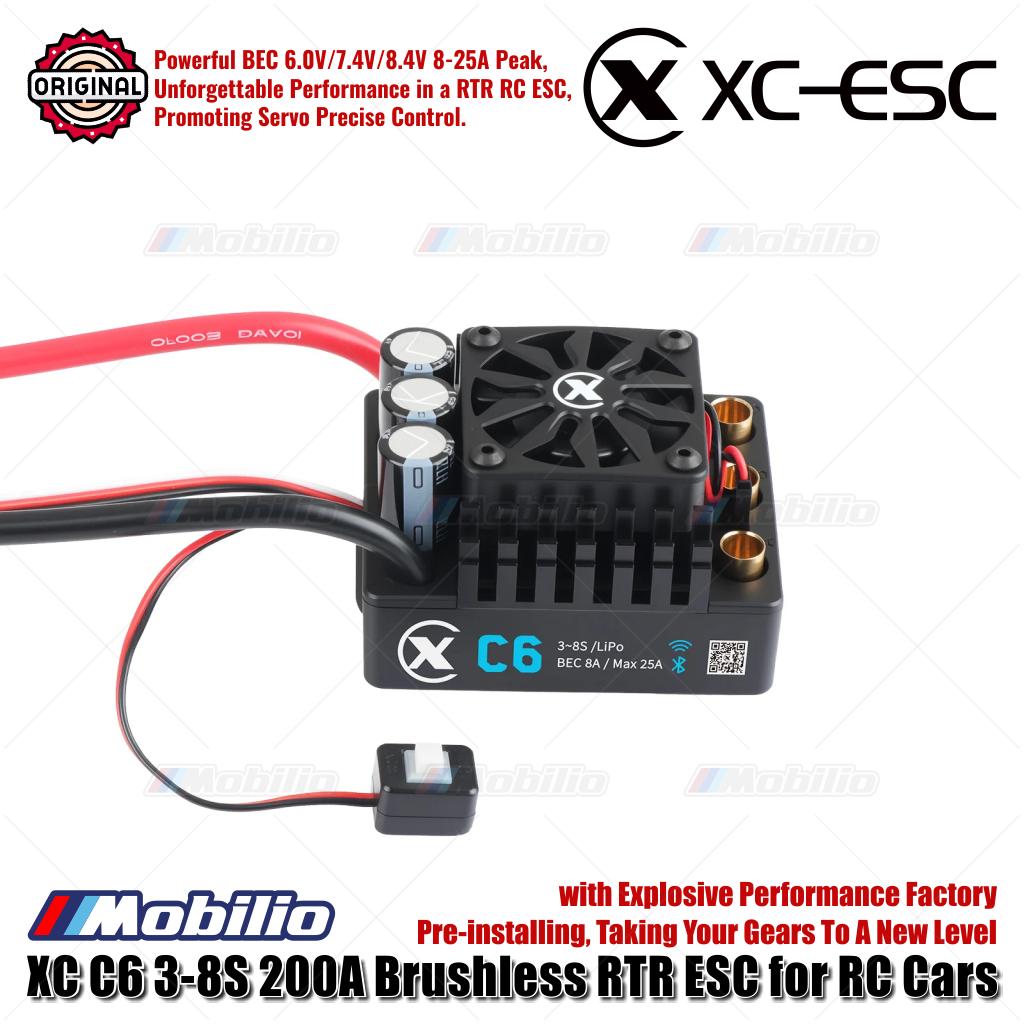XC-ESC C6 Tanpa Sensor Brushless RTR ESC 3-8S 200A untuk Mobil RC