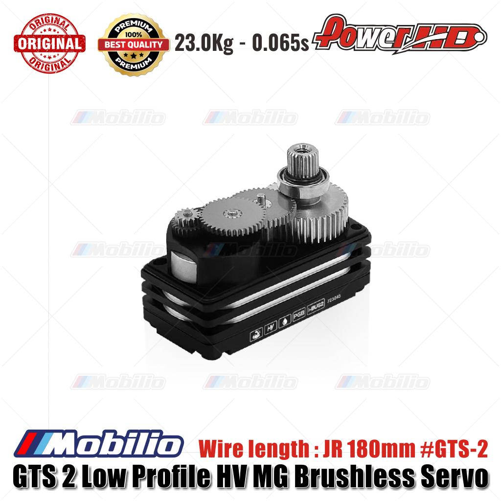 Power HD GTS 2 Low Profile HV MG Brushless Servo Wire length JR 180mm #GTS-2