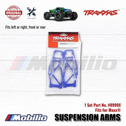 Traxxas Part #8999X Suspension Arms Lower Blue Left and Right for use with #8995 WideMaxx Suspension Kit RC Maxx Monster Truck