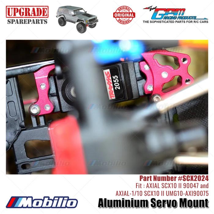 GPM Part #SCX2024 Aluminium Servo Mount AX31391 RC Upgrade Axial SCX10 II Crawler Adventure