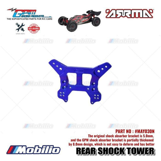 GPM Part #MAY030N Alloy Rear Shock Tower Arrma Typhon 6s BLX Buggy Outdoor
