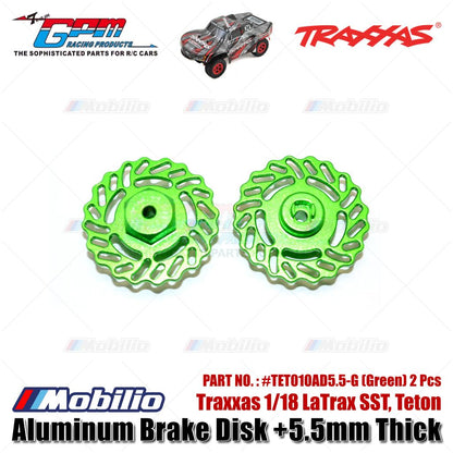 GPM Part #TET010AD5.5 Aluminum Brake Disk +5.5mm Thick for Traxxas 1/18 LaTrax SST Teton