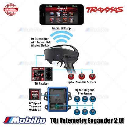 Traxxas Part #6550X TQi Telemetry Expander 2.0! Requires the TQi Radio System with Wireless Module