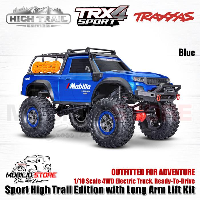 Traxxas 82044-4 TRX4 Sport High Trail Edition dengan Long Arm RC Crawler RTR 4WD Clipless