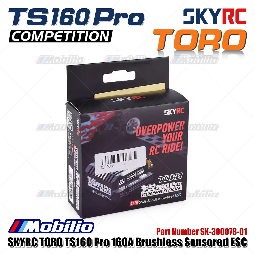 SKYRC TORO TS160 Pro 160A Brushless Sensored ESC SK-300078-01 untuk RC 1/10 Skala Mobil Tamiang Buggy Crawler