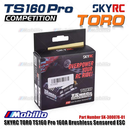 SKYRC TORO TS160 Pro 160A Brushless Sensored ESC SK-300078-01 untuk RC 1/10 Skala Mobil Tamiang Buggy Crawler