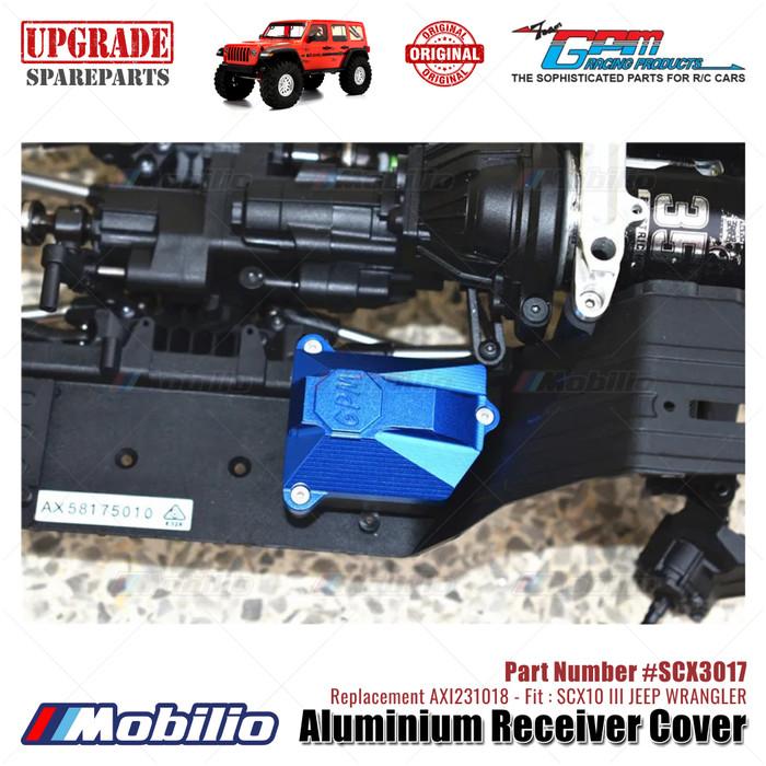 GPM Part #SCX3017 Aluminium Receiver Cover Upgrade Axial SCX10 III Jeep Wrangler AXI231018 Replacement