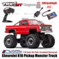 Traxxas 98064-1 TRX-4MT Chevrolet K10 Pickup Monster Truck Bigfoot Skala 1/18 4X4 RTR Rakitan Lengkap Tahan Air TRX4MT Tanpa Klip
