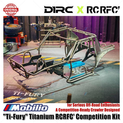 D1RC Ti-Fury Titanium RCRFC Competition Kit RC untuk Penggemar Off-Road Serius, Crawler Siap Kompetisi yang Dirancang