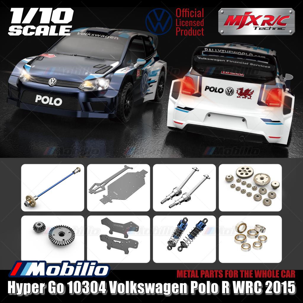 MJX Hyper Go 10304 (DC) 70KPH Brushless 1:10 Scale VW Polo Rally Car with Battery 2S 5000 and Charger